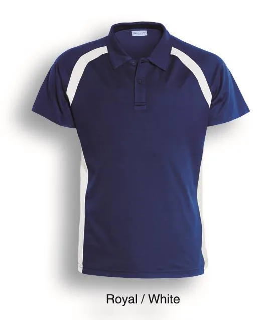 Bocini Kids Team Essentials Short Sleeve Contrast Panel Polo (2nd 5 colors)-(CP0939)
