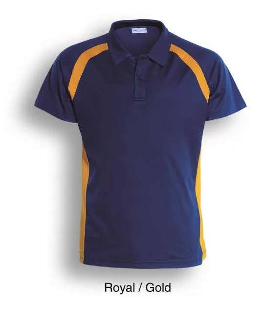 Bocini Kids Team Essentials Short Sleeve Contrast Panel Polo (2nd 5 colors)-(CP0939)