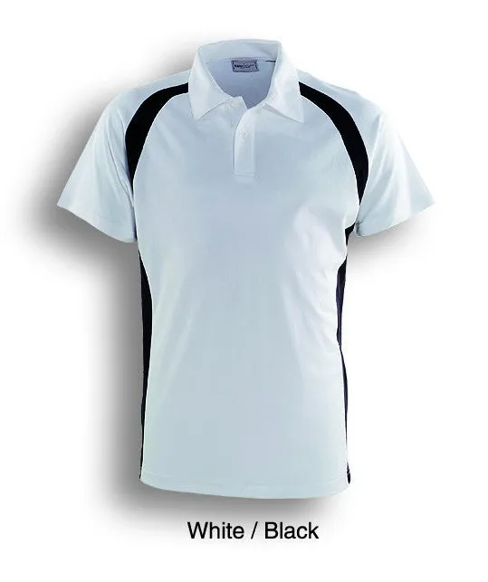 Bocini Kids Team Essentials Short Sleeve Contrast Panel Polo (2nd 5 colors)-(CP0939)