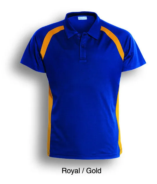 Bocini Kids Team Essentials Short Sleeve Contrast Panel Polo (2nd 5 colors)-(CP0939)