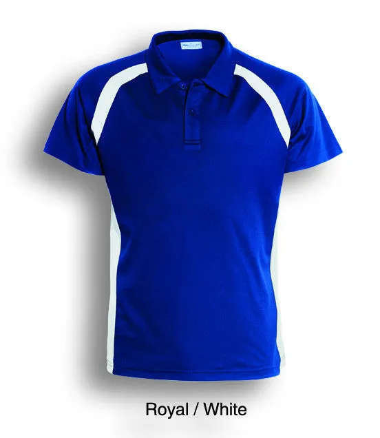 Bocini Kids Team Essentials Short Sleeve Contrast Panel Polo (2nd 5 colors)-(CP0939)