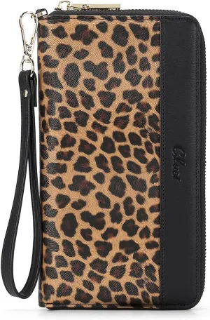 CLUCI Womens Wallet RFID Bifold Wristlet Large