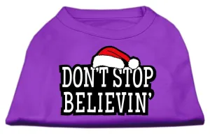Don't Stop Believin' Screenprint Shirts Purple S (10)