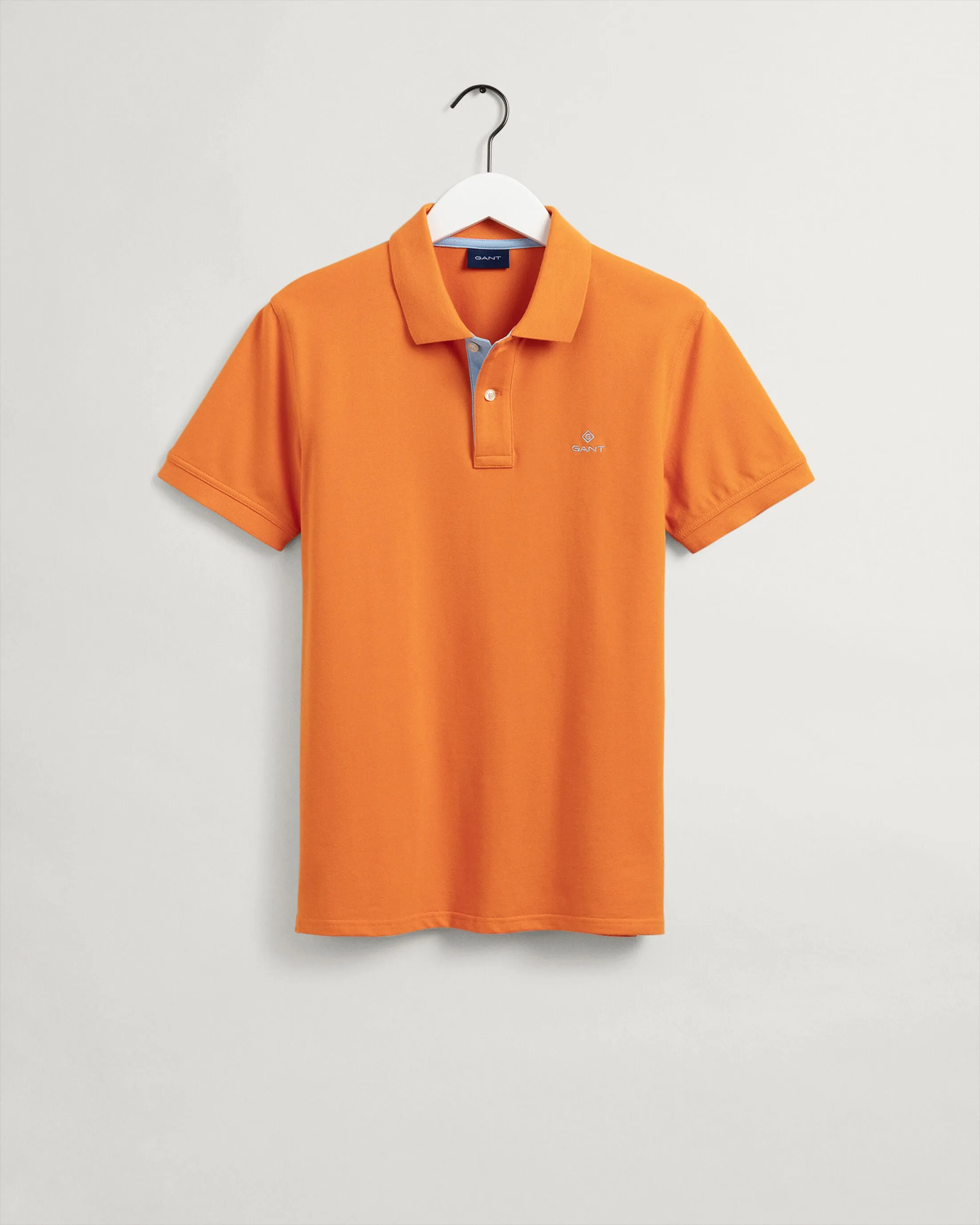 GANT - Contrast Collar Pique Polo, Russet Orange (L Only)