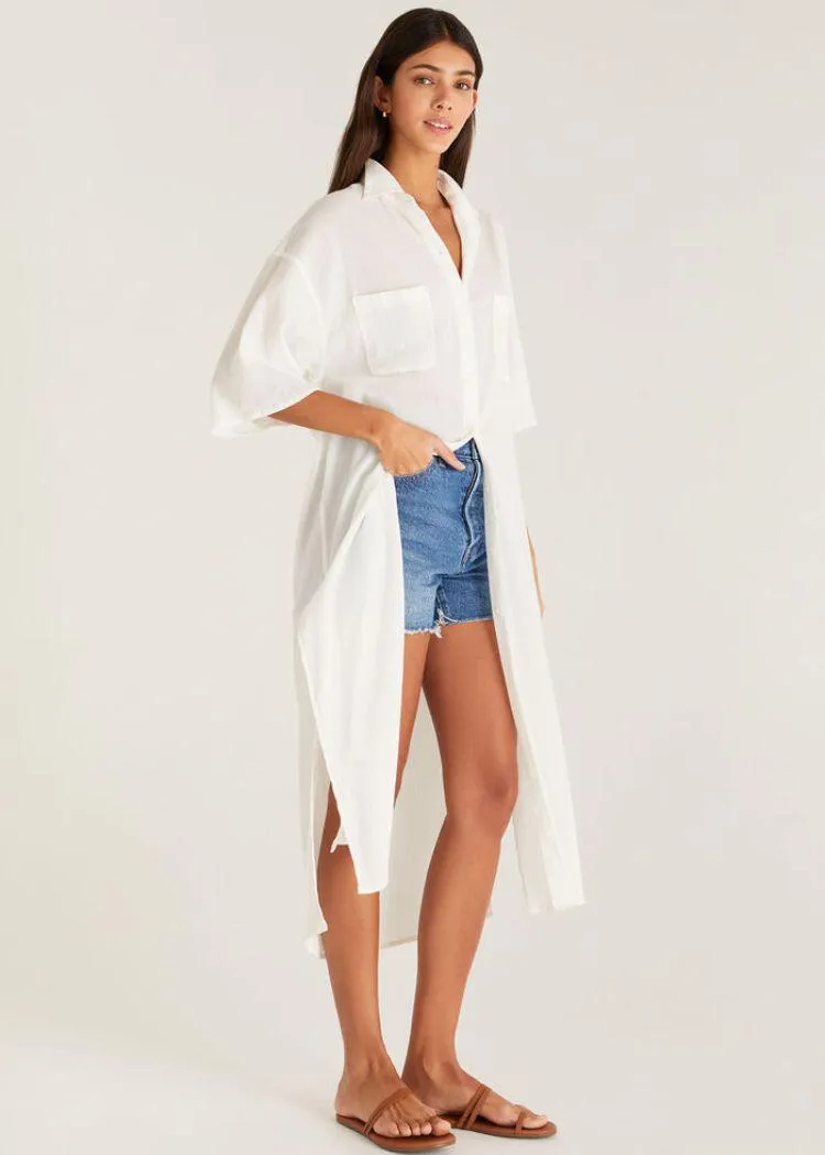 Lina Button Up Duster