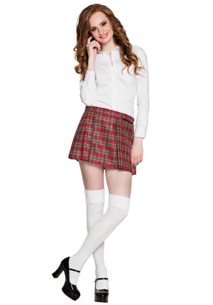 Mrs Tartan Skirt - Red