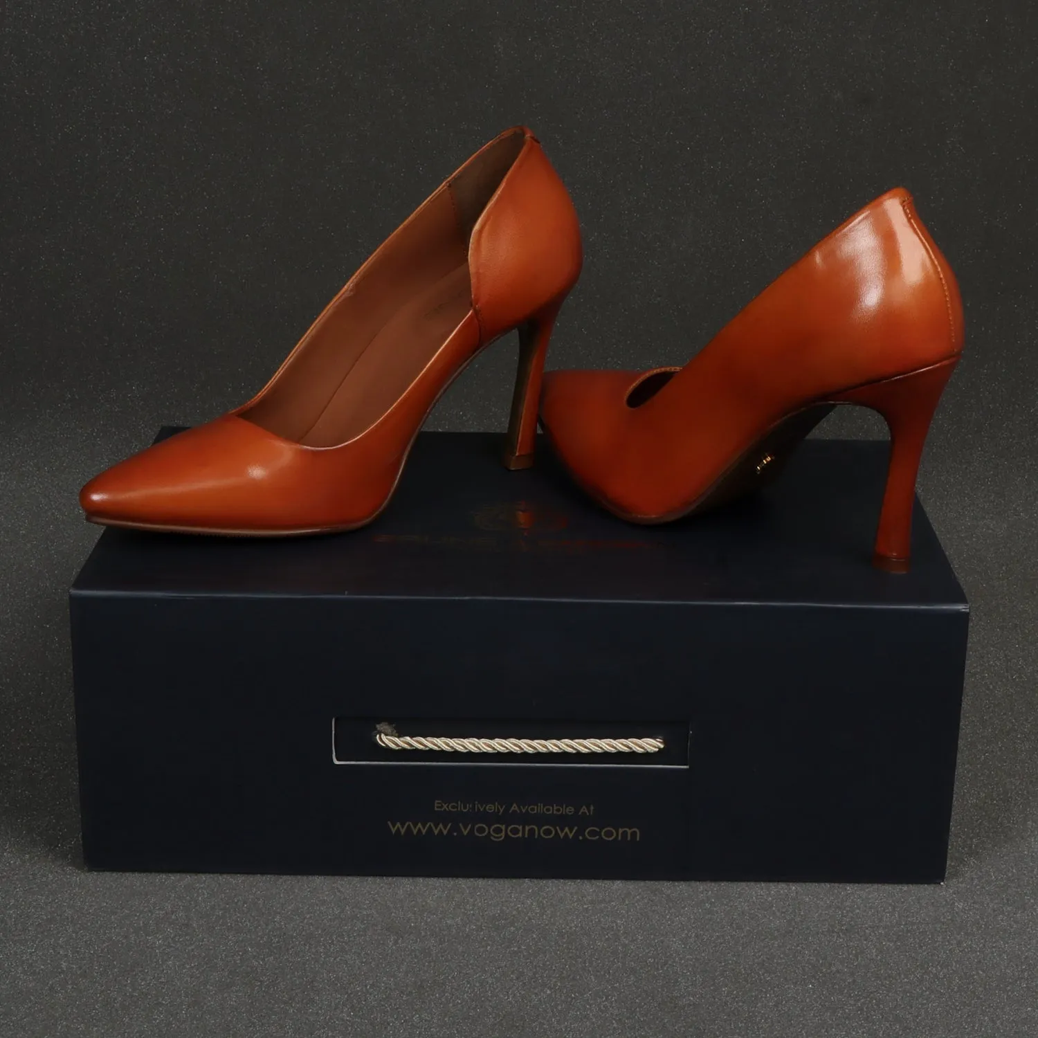 Pointed Toe Ladies formal Tan Sleek Stiletto Pencil Heel By Brune & Bareskin