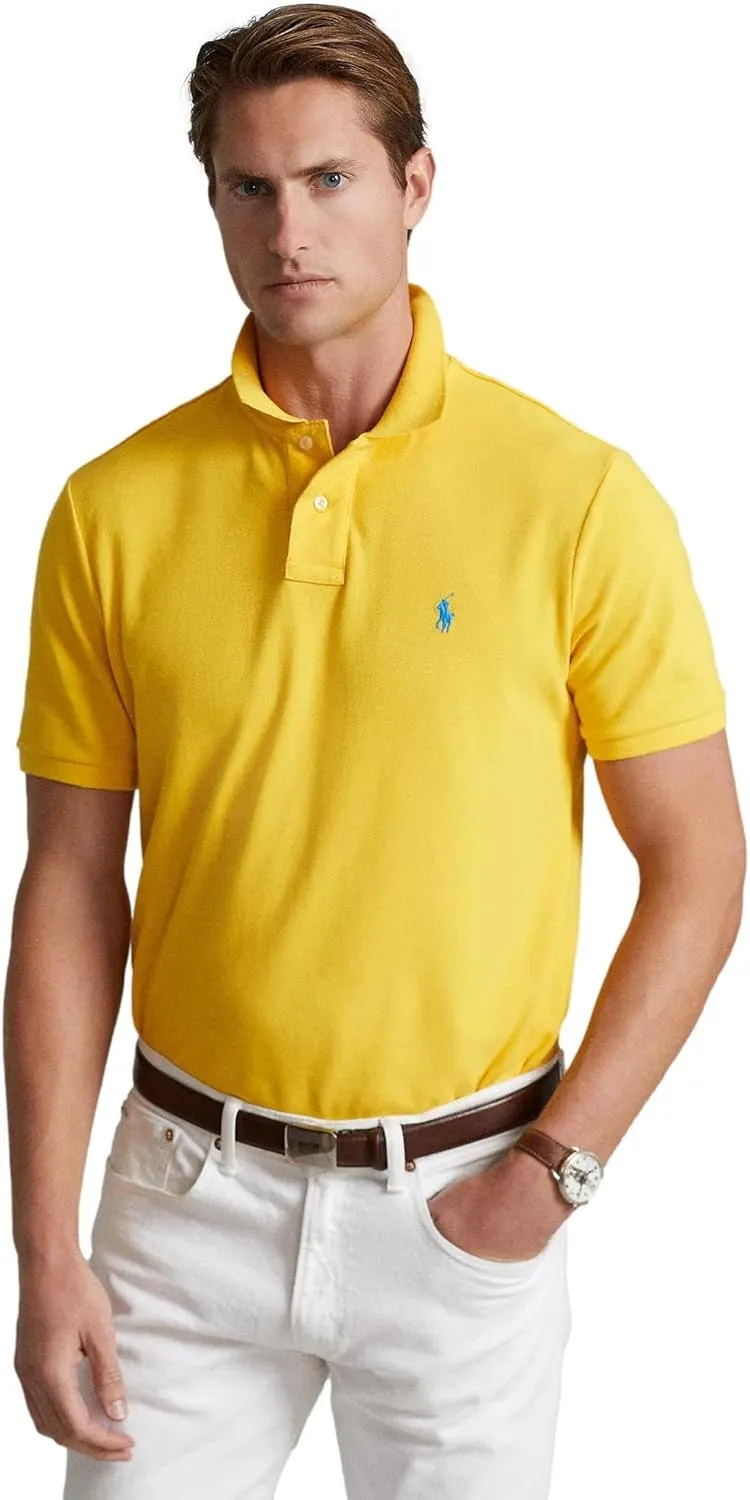 POLO RALPH LAUREN Men's Custom Slim Fit Iconic Mesh Polo