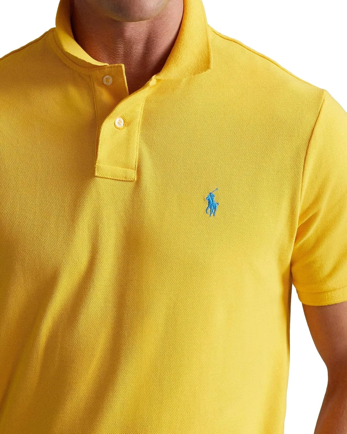 POLO RALPH LAUREN Men's Custom Slim Fit Iconic Mesh Polo