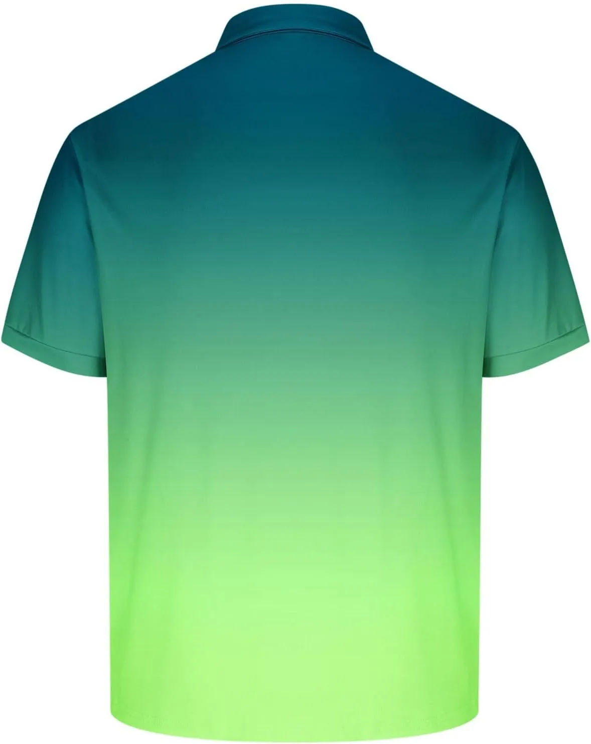 Polo Shirts for Men Short Sleeve Button Down Collar Gradient Tees Dressy Casual Business Work Tshirt Summer Golf Tops