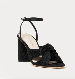 Reed Pleated Twist Heeled Sandal