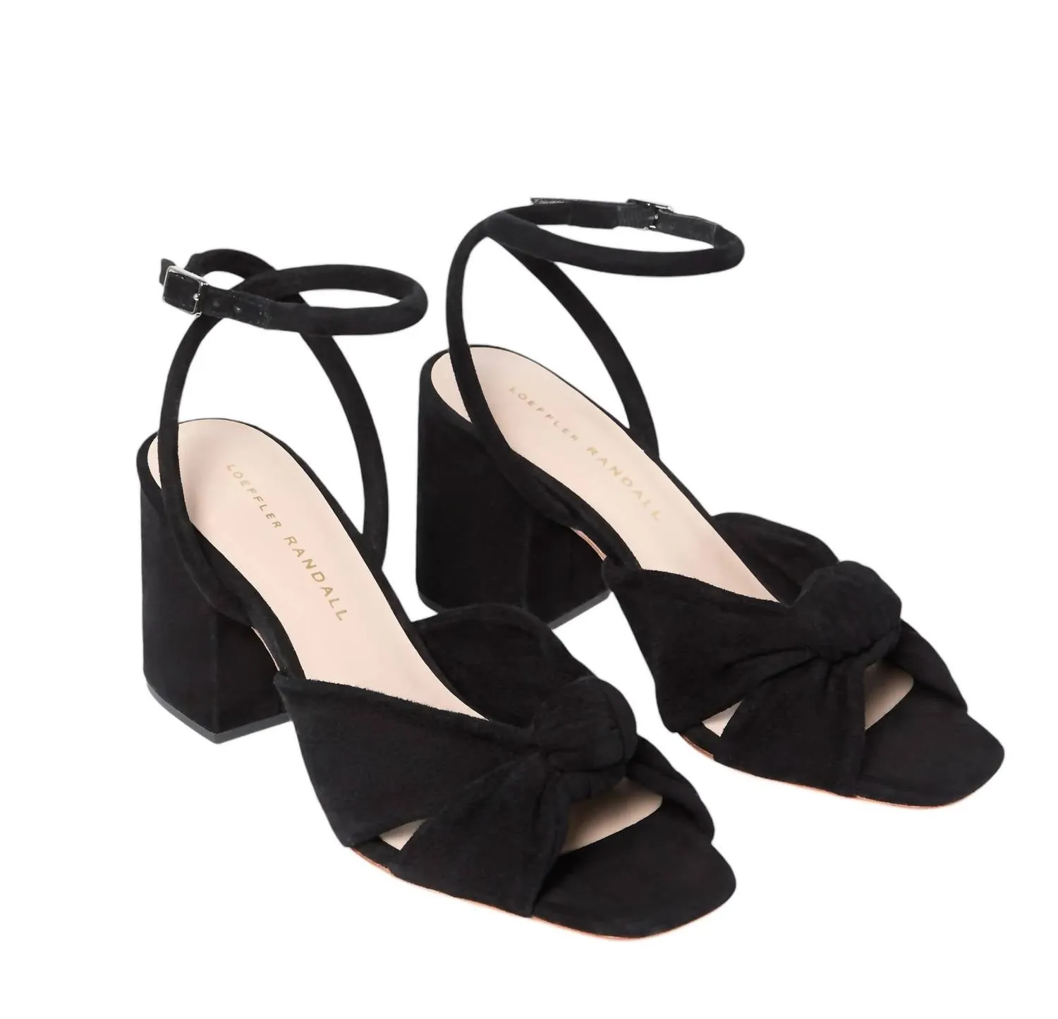 Reed Pleated Twist Heeled Sandal