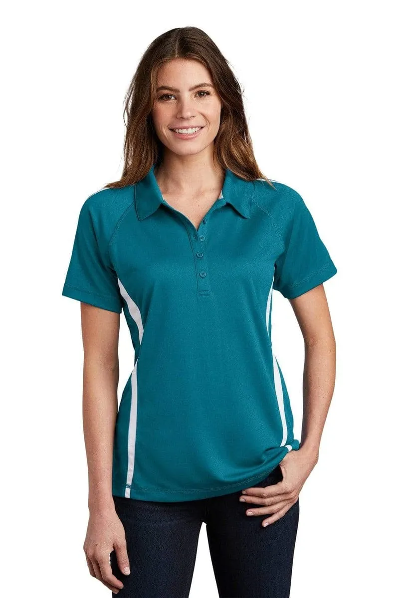 Sport-Tek LST685: Ladies PosiCharge Micro-Mesh Colorblock Polo