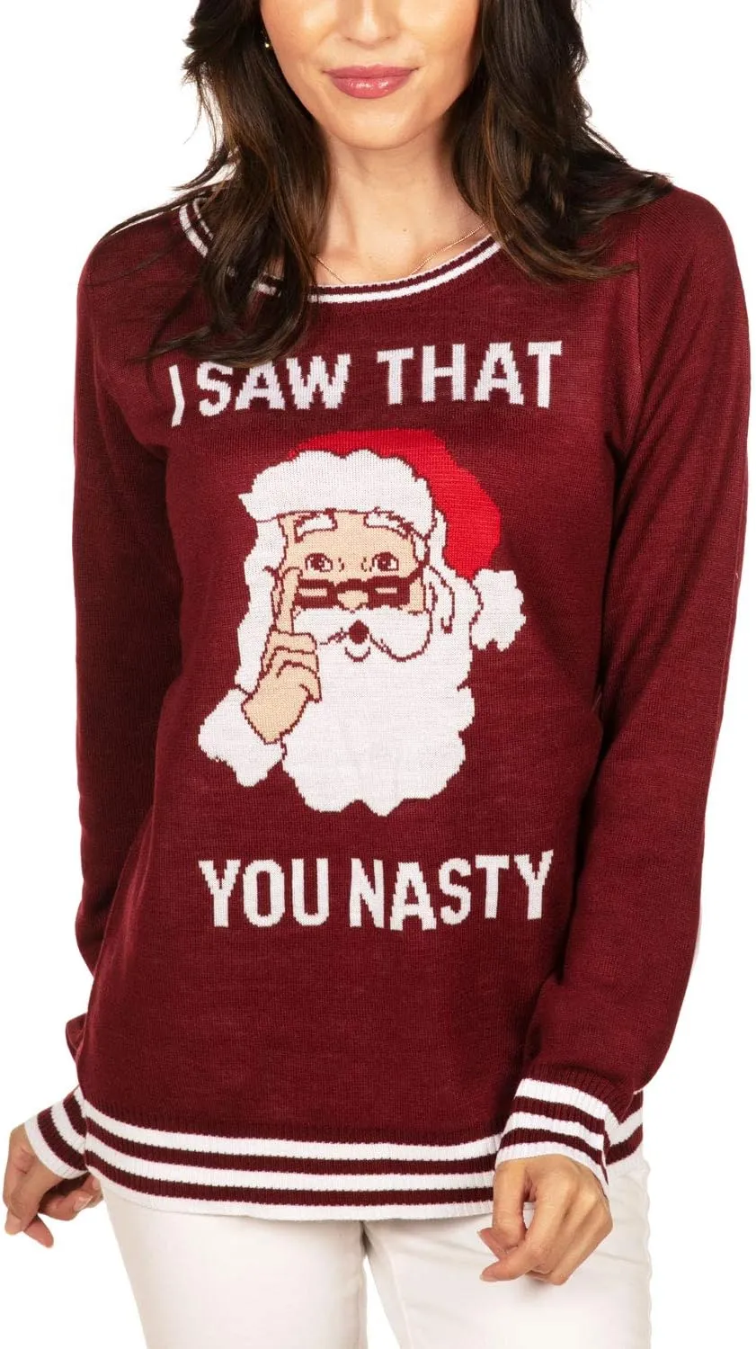 Tipsy Elves Ugly Christmas Sweaters for Women - Funny Festive Womens Christmas Sweaters - Cute Winter Holiday Outfit
