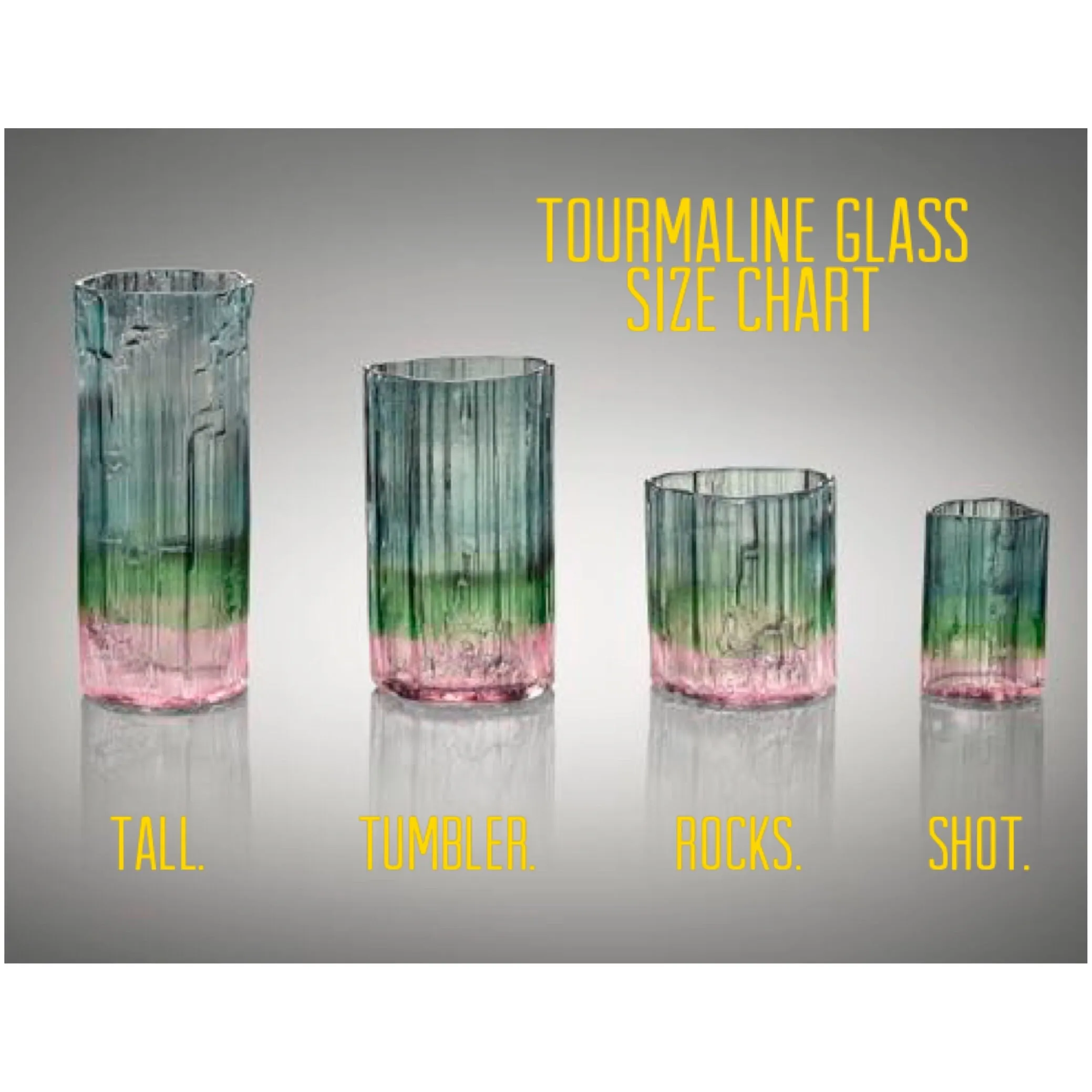 Tourmaline glass (set of 2) tumbler. “End of Summer sale “