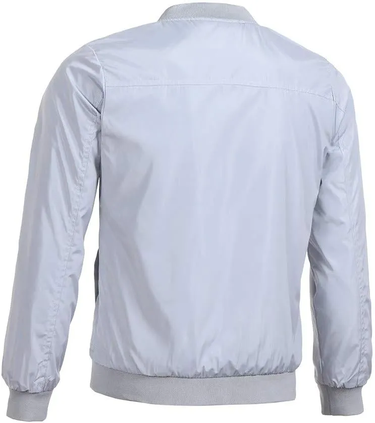 Ymosrh Chamarras para Hombre Jackets Lightweight Water Resistant Spring Fall Zip Up Casual Windbreaker Jackets, M-4XL
