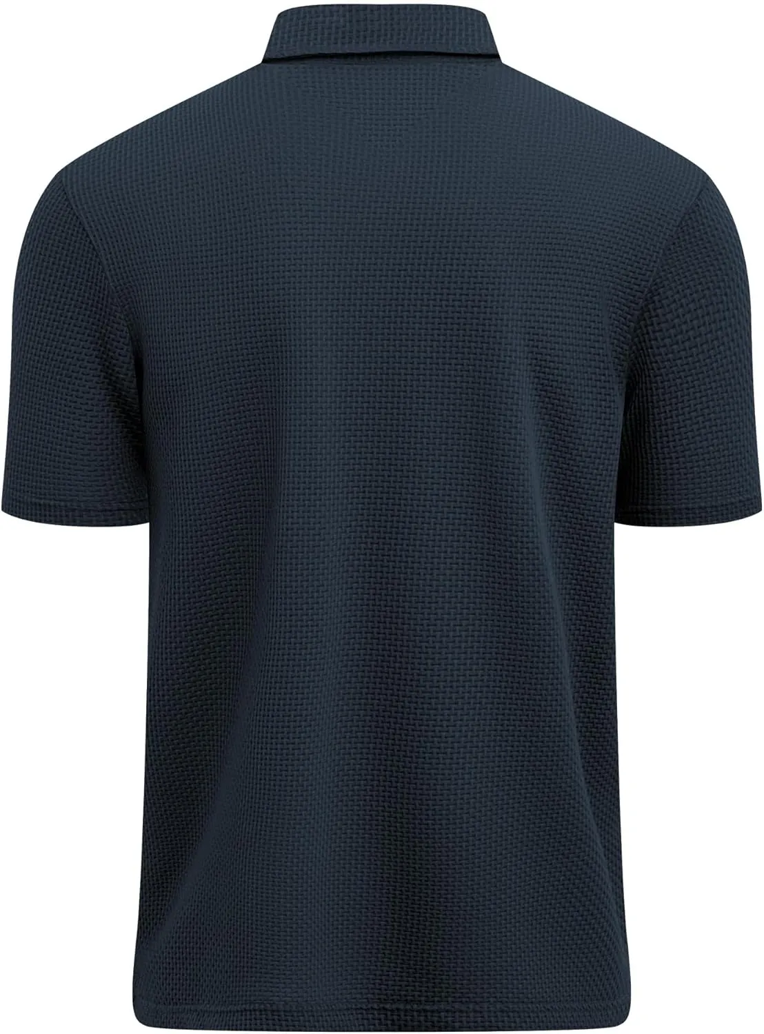 ZITY Mens Polo Shirts Short Sleeve Athletic Golf Polos Moisture Wicking Casual Polo Shirts for Men Jacquard Collared T Shirts